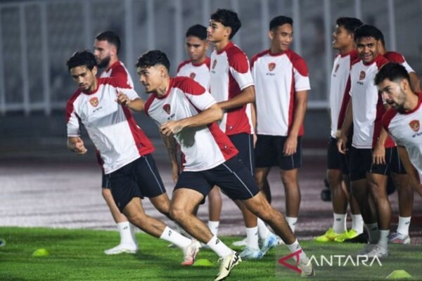 Timnas Indonesia Mengawali Latihan Pertama Menjelang Pertandingan Melawan Australia